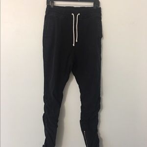 Black H&M Zipper Pants